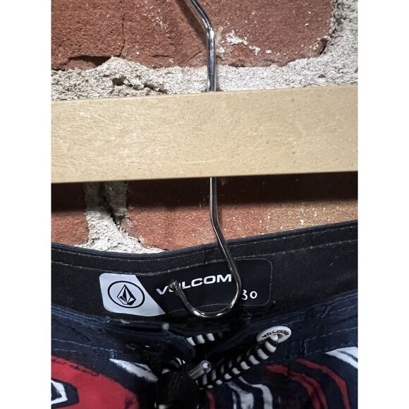 Volcom Mens Blue Multicolor Swim Trunks Size 30 Boardshorts - Picture 3 of 3